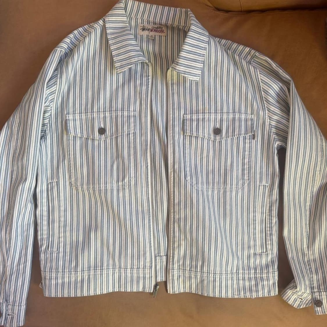 스투시 스트라이프 개러지 자켓 상품이미지1