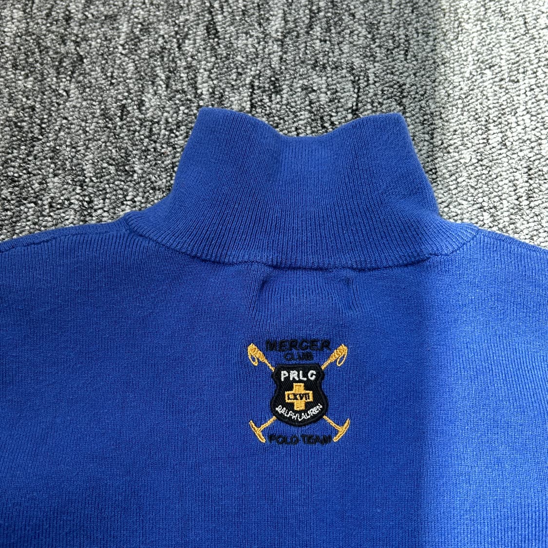 폴로 랄프로렌 블루 럭비 하프집업 니트 상품이미지5