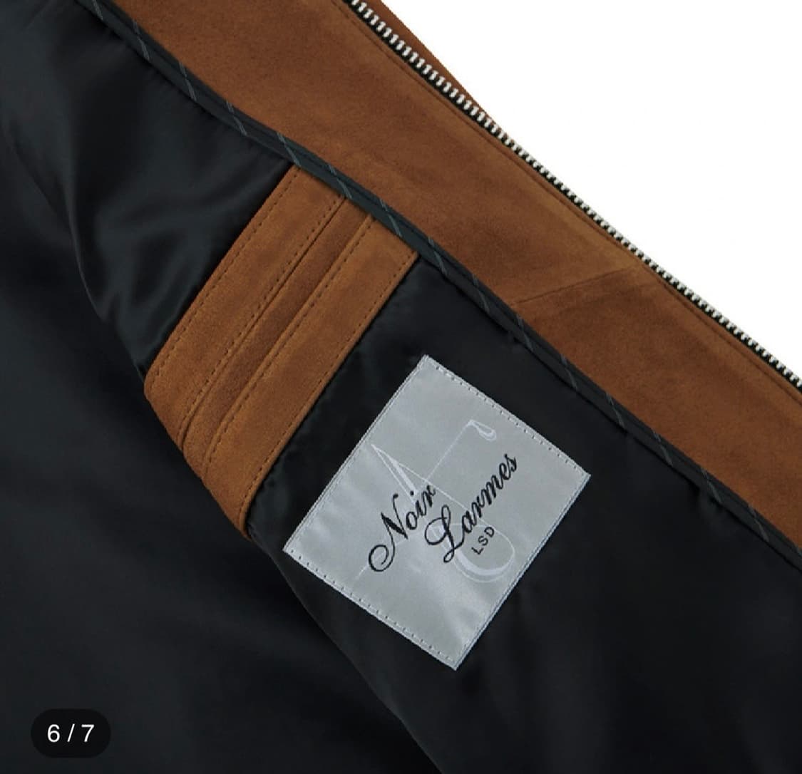 (신품급)느와르라르메스 스웨이드 자켓 (CAMEL)_48 상품이미지3