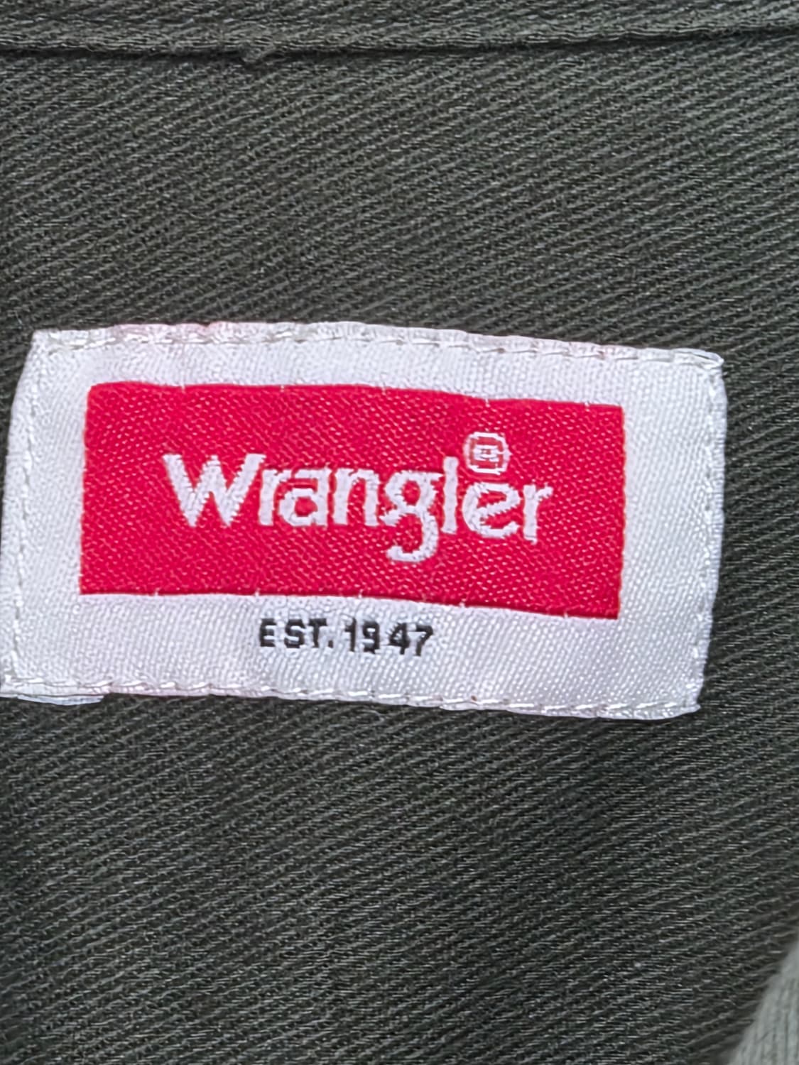 랭글러Wrangler 투포켓 코튼 워크 셔츠 M - S439 상품이미지4