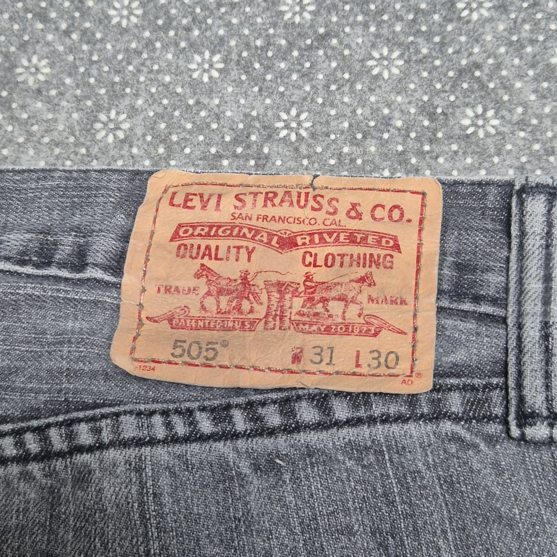 [31]리바이스 505 흑청 -391 상품이미지3