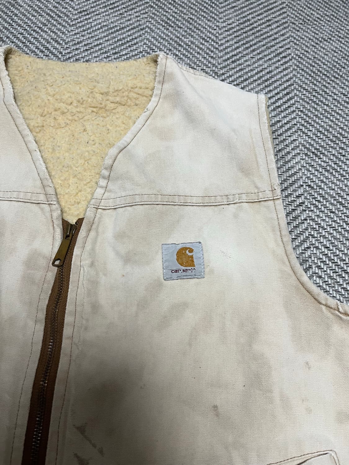 80s 칼하트 베스트 브라운 L 상품이미지4