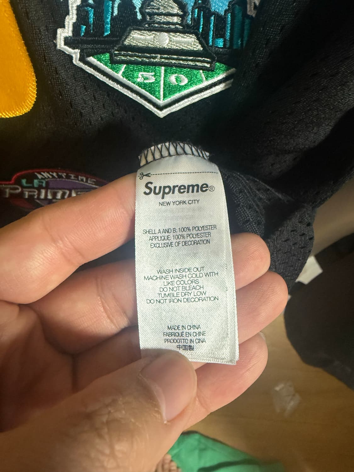 슈프림 챔피언쉽 자수 풋볼 저지 블랙 - 23FW 상품이미지4