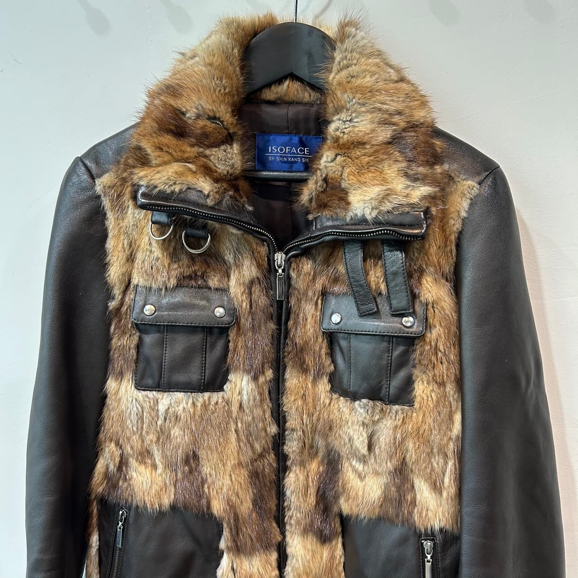 브라운 리얼퍼 양가죽자켓 상품이미지5
