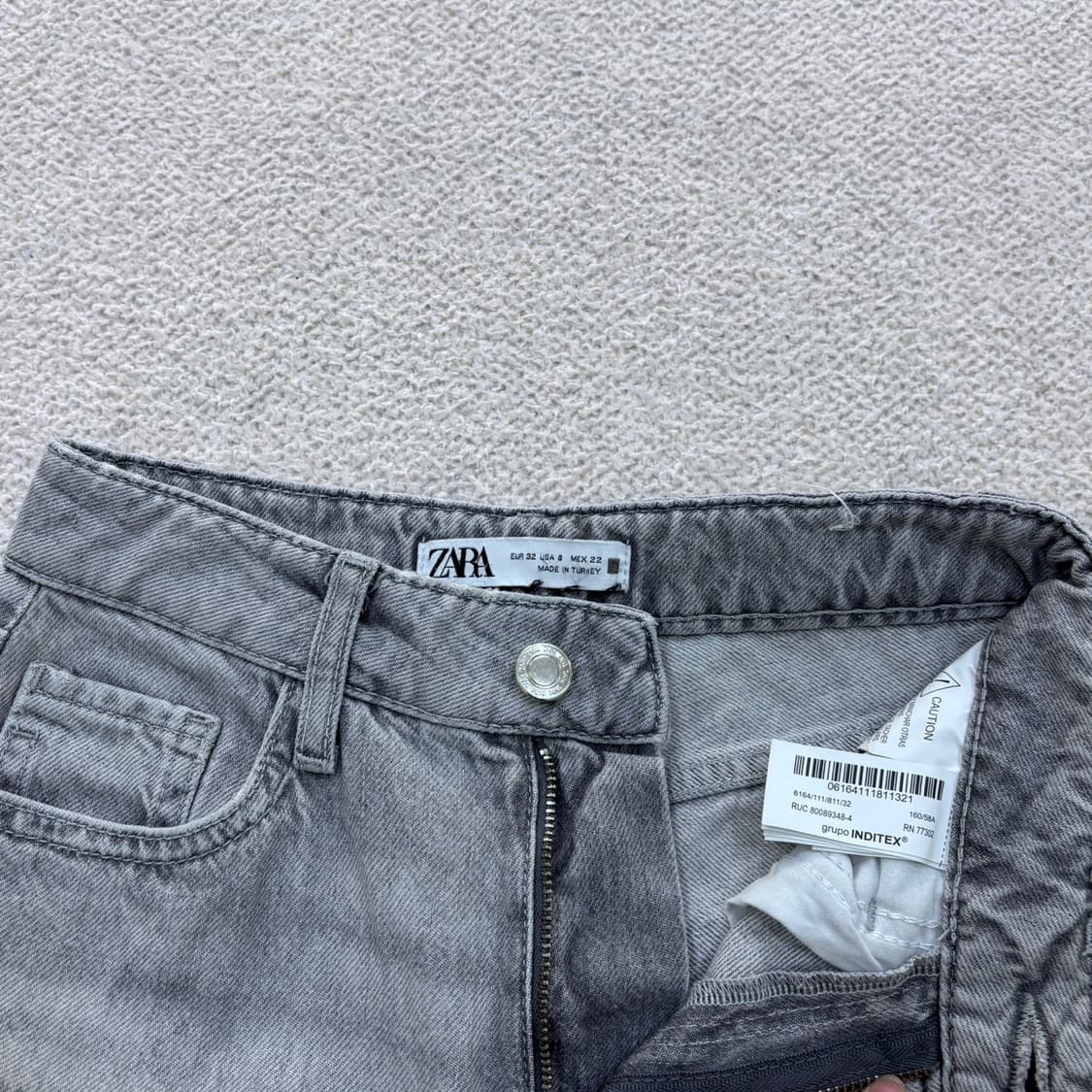 EU32 자라 데님 와이드 팬츠 0428E 상품이미지5