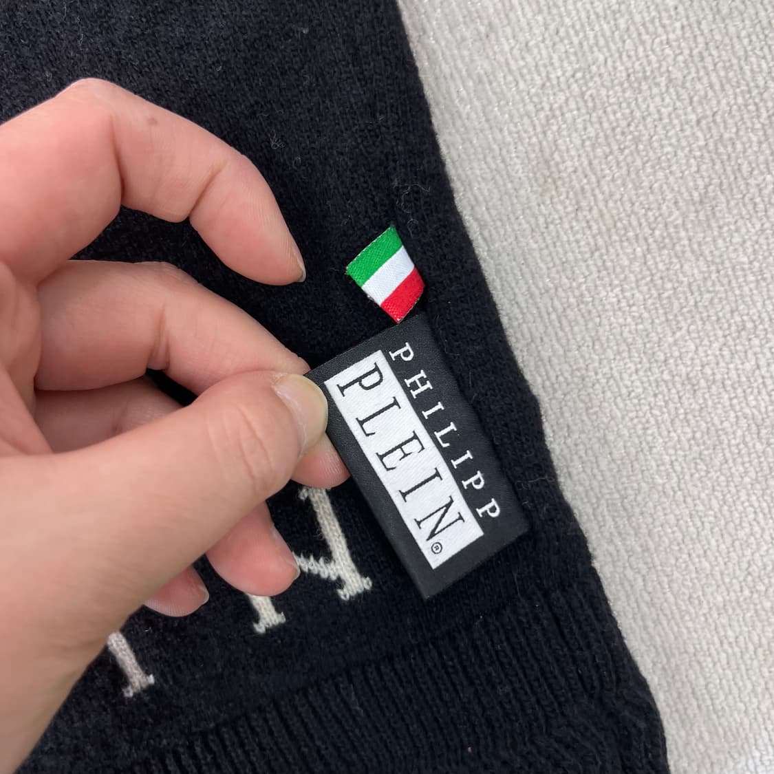 100 필립 플레인 갱스터 베어 패치 니트 상품이미지4