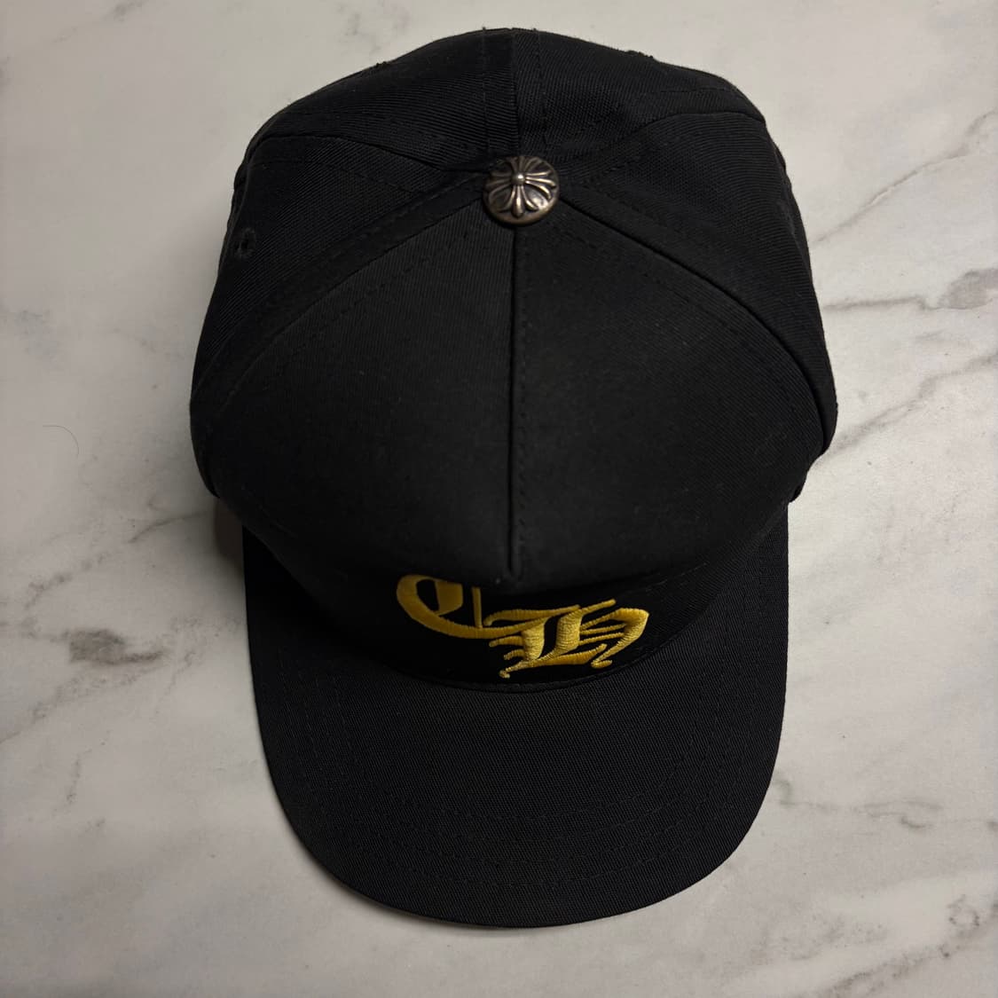 크롬하츠 Ch 로고 자수 베이스볼 캡 모자 블랙 옐로우 os 상품이미지4