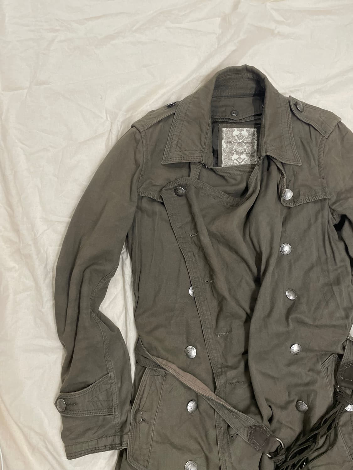 goa 고아 빈티지 밀리터리 모토 웨스턴 트렌치코트 상품이미지2