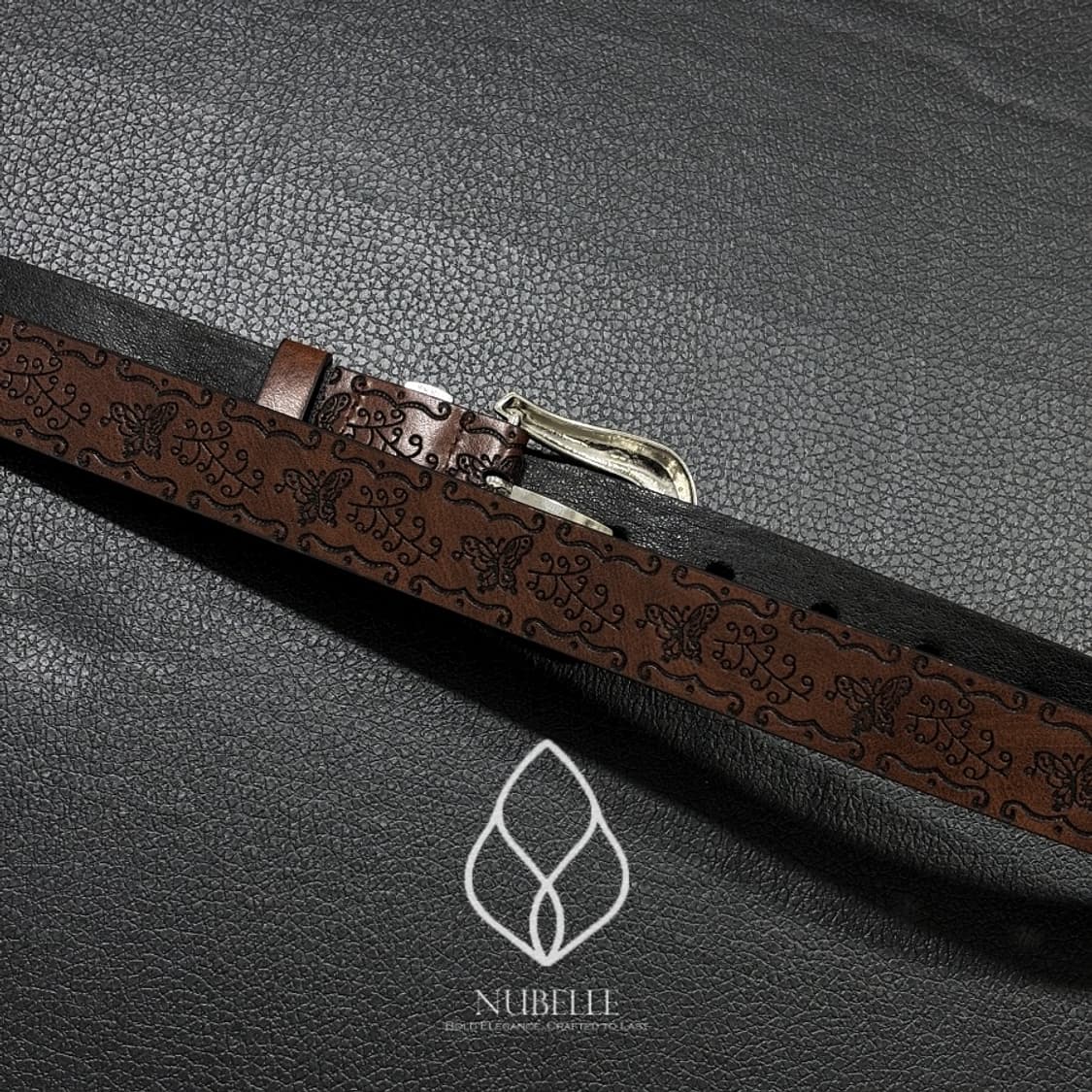 🌗 Ethnic embossed belt / 에스닉 음각 가죽 벨트 상품이미지8