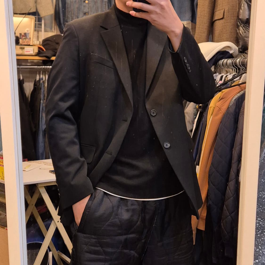 XL(착샷잇음) 무신사 블랙 블레이져  상품이미지4