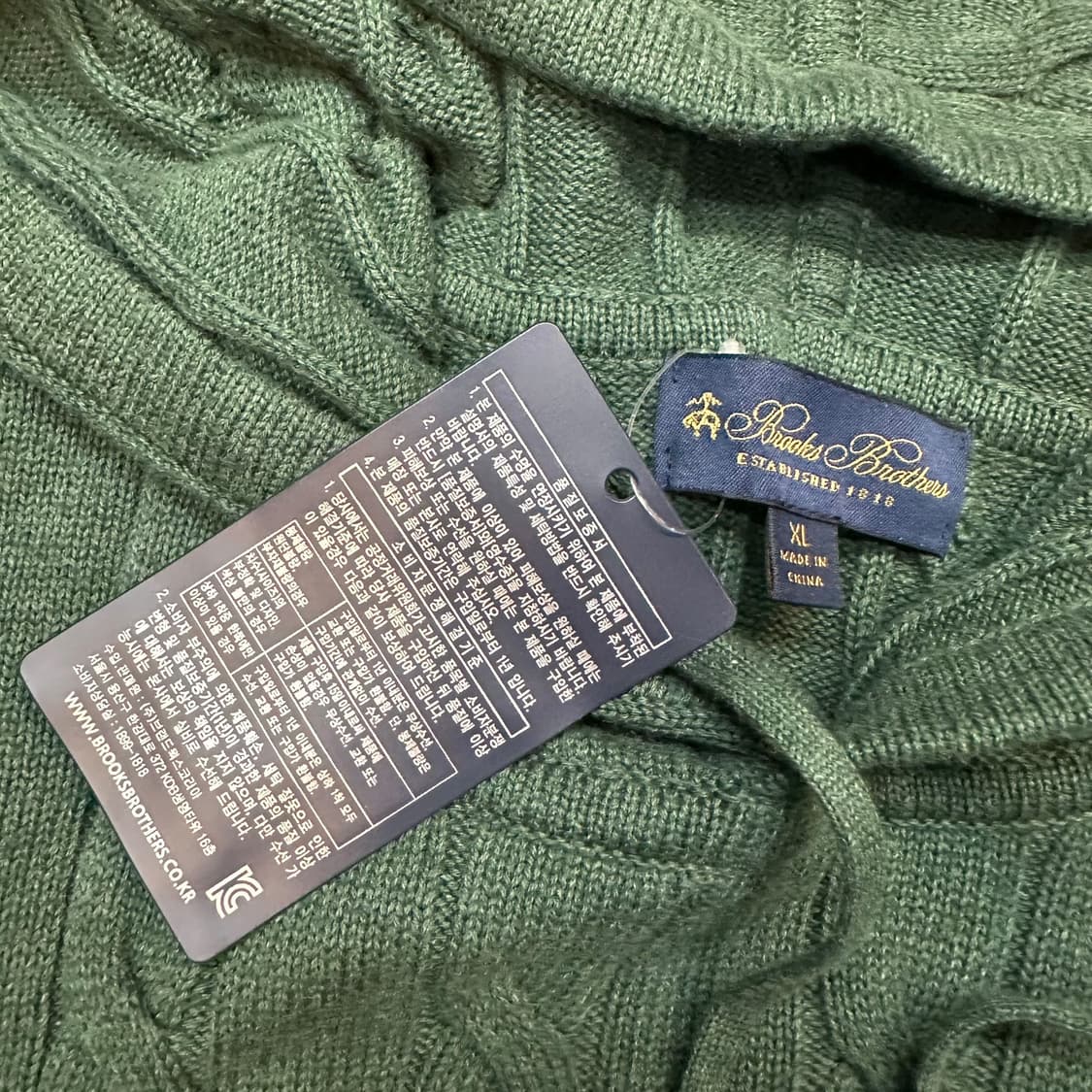 브룩스브라더스 케이블 후드 니트 상품이미지4