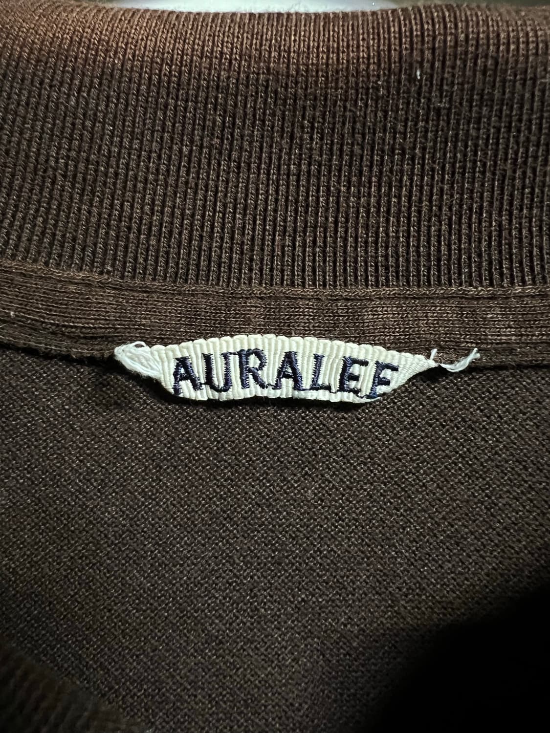 Auralee 오라리 오버핏 반팔카라 셔츠 상품이미지2