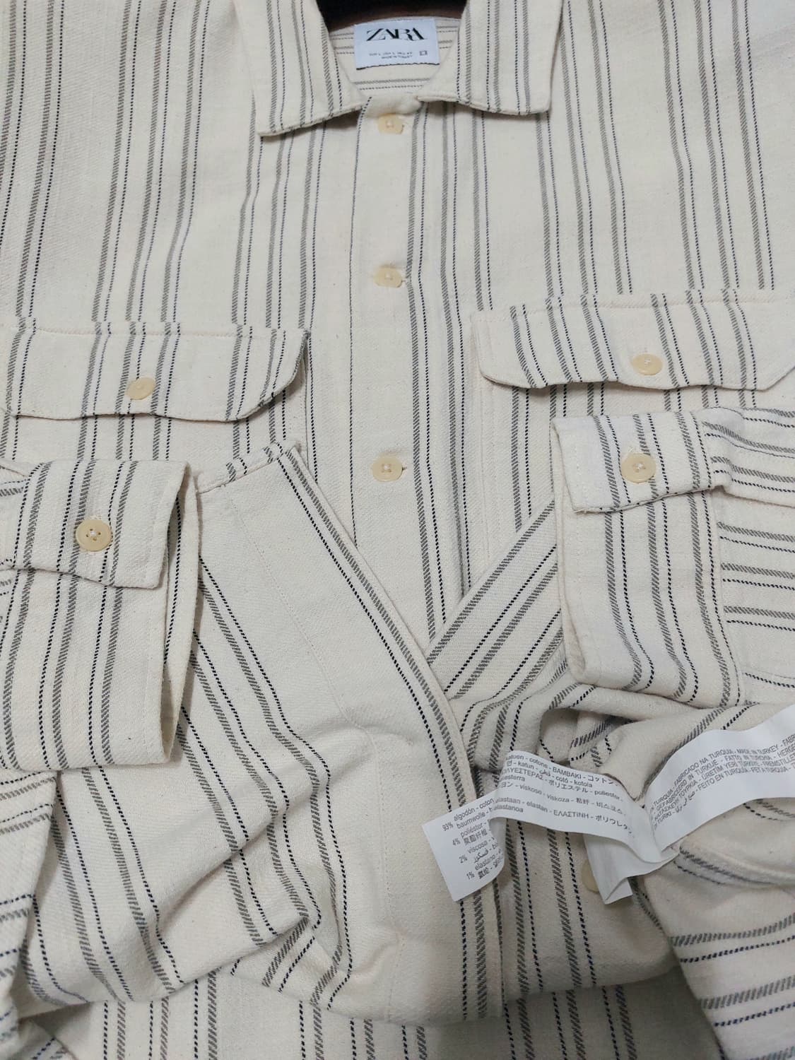 ZARA 자라 면스판 셔츠 110 상품이미지6