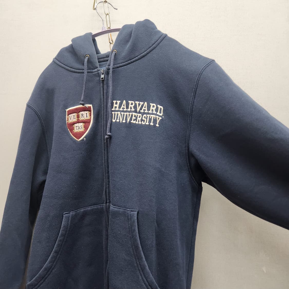 잔스포츠 하버드 로고 후드집업 S(L) 상품이미지3