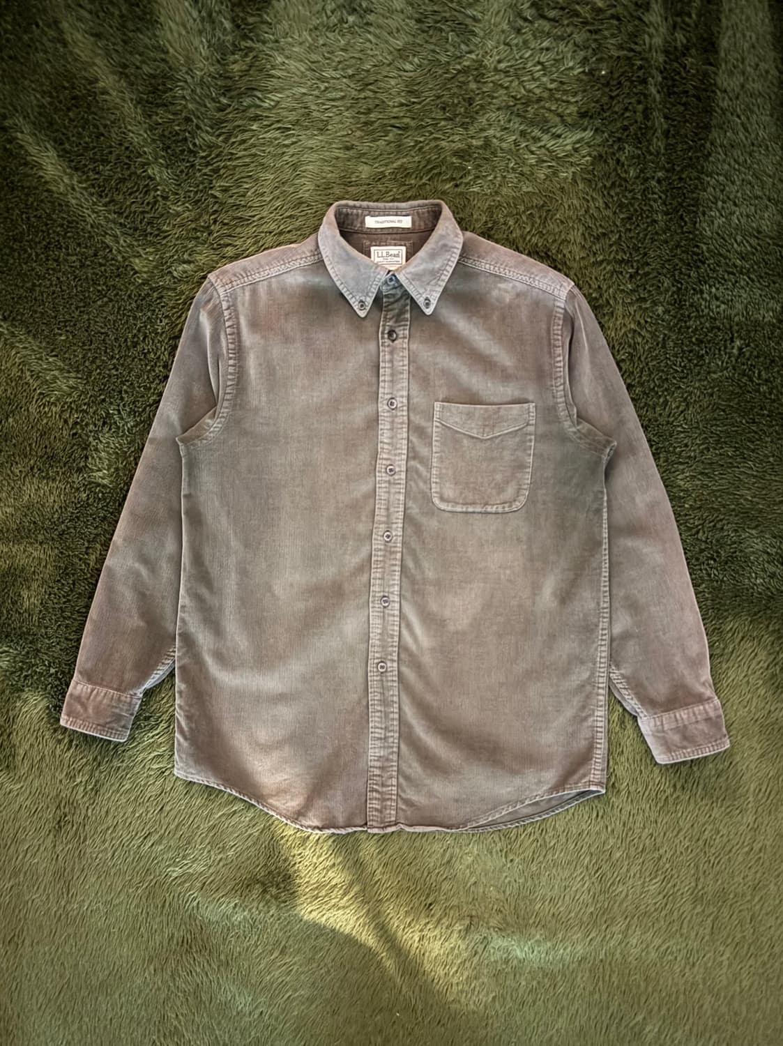 [S] VTG L.L.Bean 엘엘빈 포켓 디테일 코듀로이 셔츠 올리브 상품이미지1