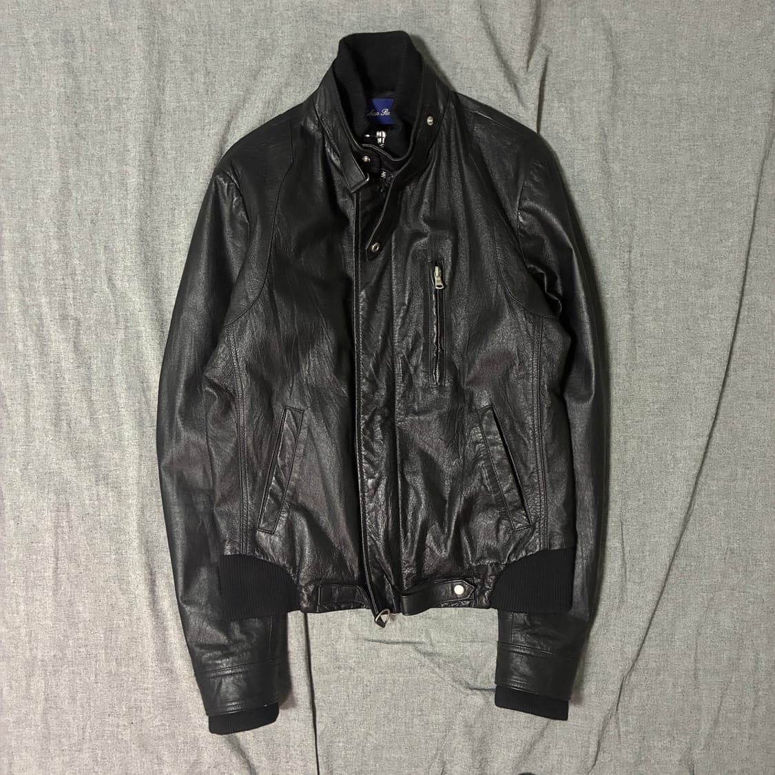japan Vintage Black Leather Jacket 상품이미지8