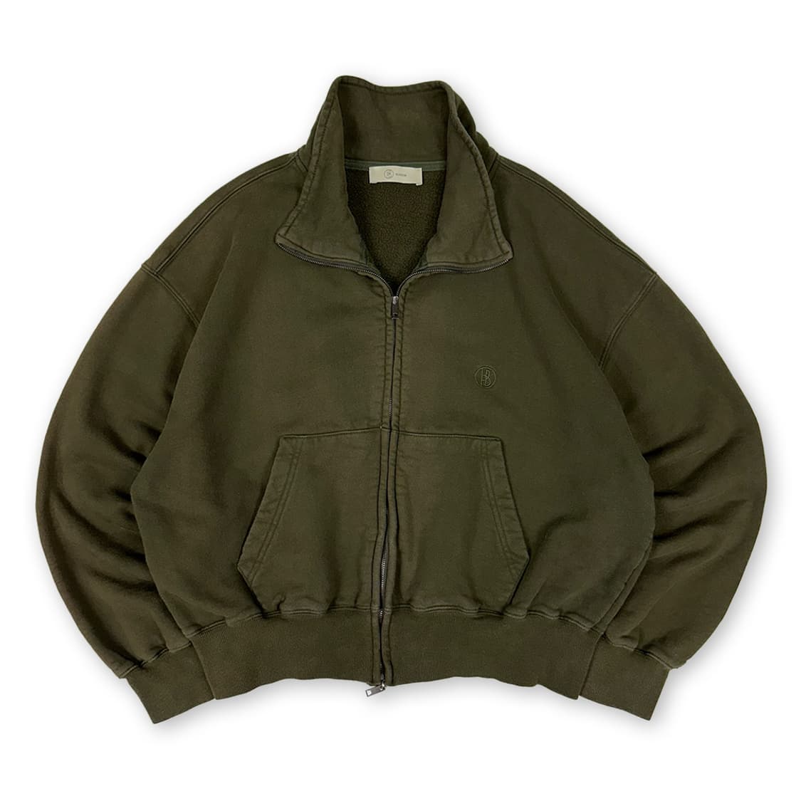 블라썸 크롭 기모 집업 상품이미지1