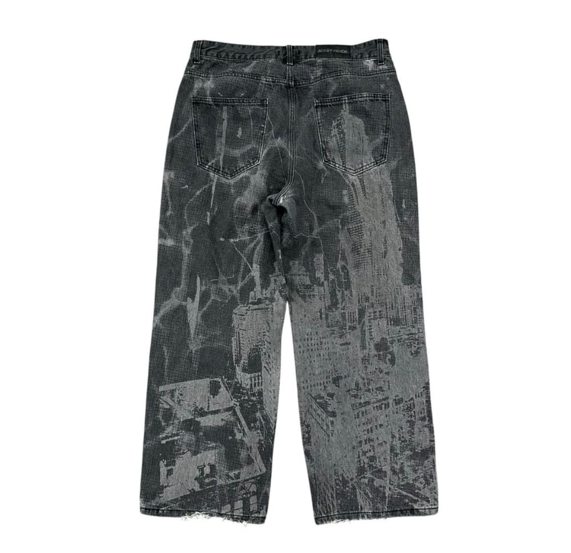 네스티킥 나염 데님팬츠 상품이미지3