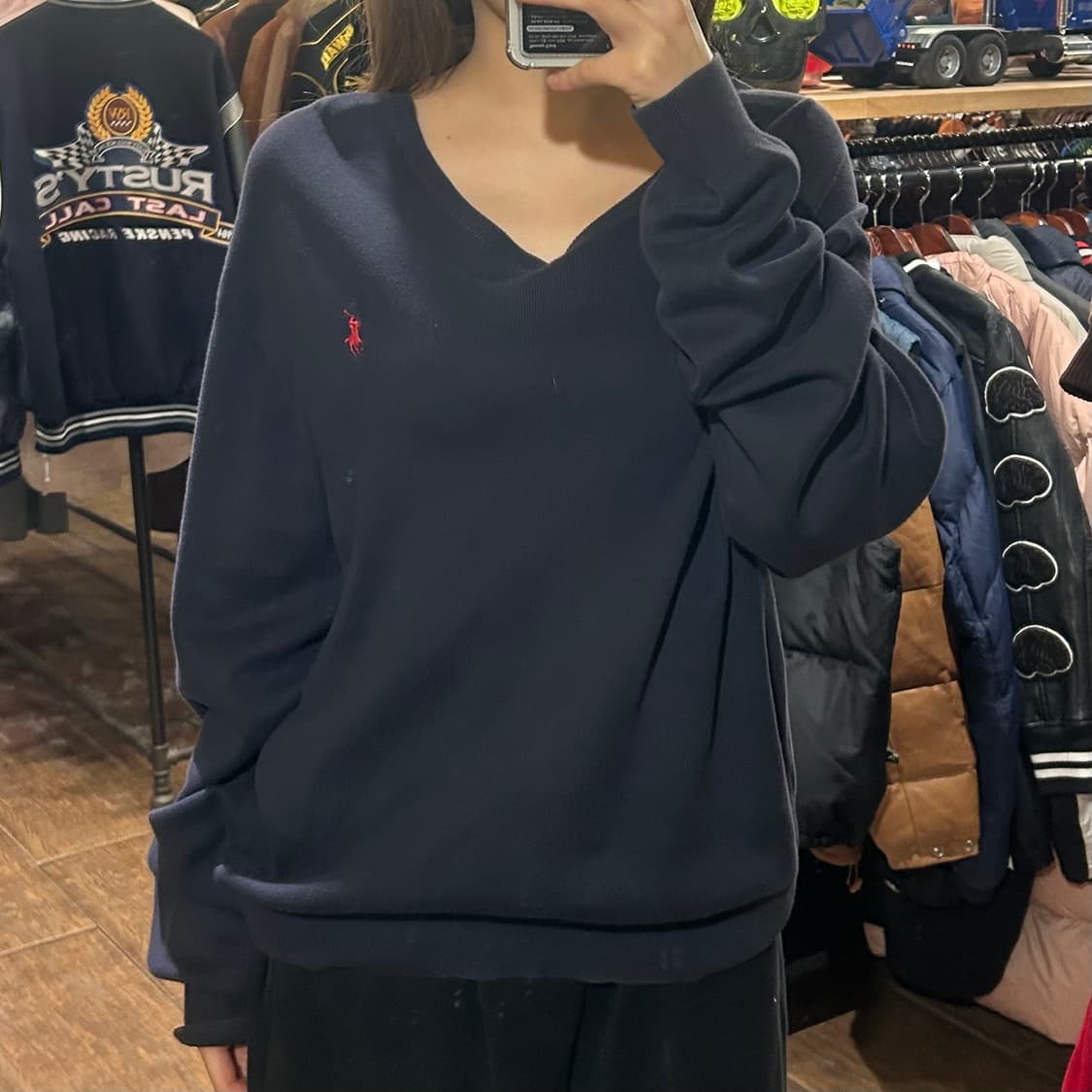 [HI] 폴로 랄프로렌 니트 네이비 상품이미지1