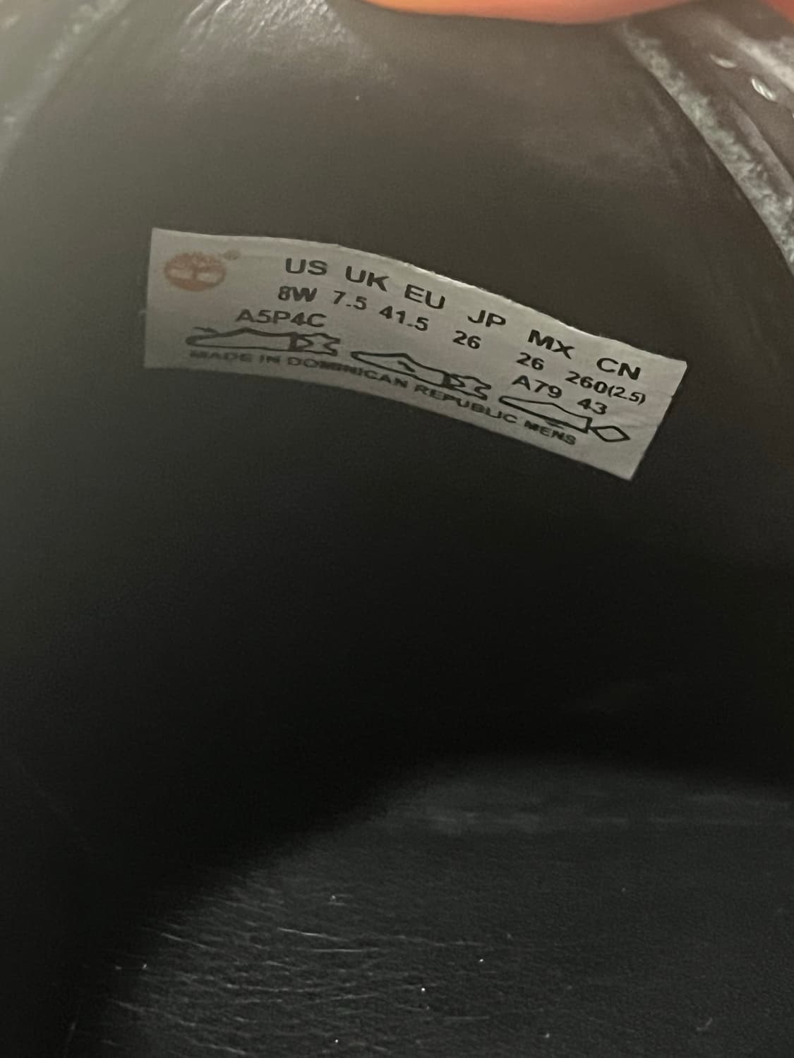 팀버랜드 보트슈즈 260 다크그레이 상품이미지6