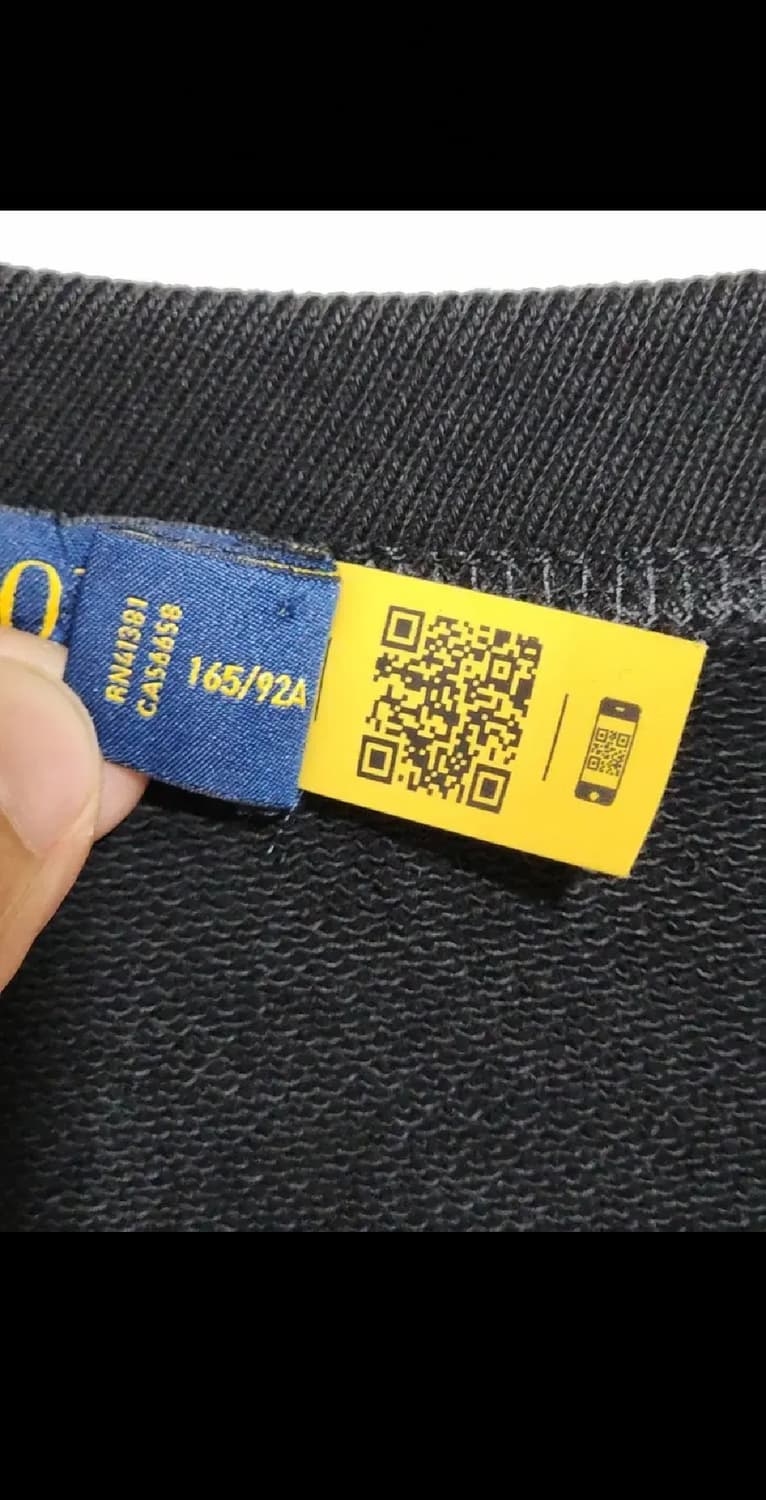 (L) 랄프로렌 폴로 스웨트 블랙 로고 맨투맨 티셔츠  상품이미지5
