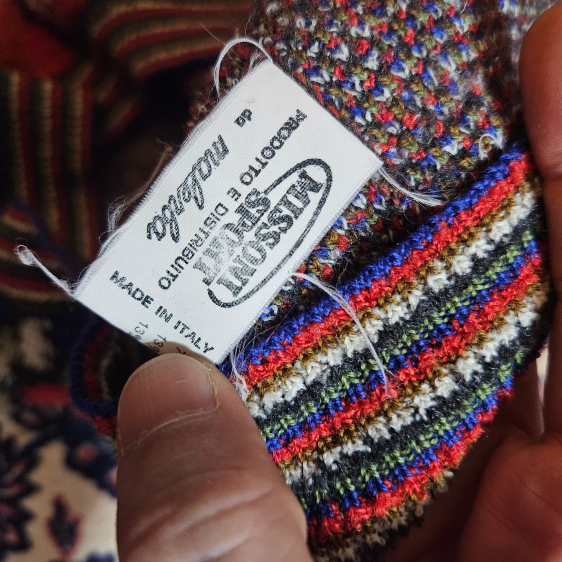 미쏘니(Missoni) 보헤미안 플라워 루즈핏 울 가디건 42size 상품이미지5