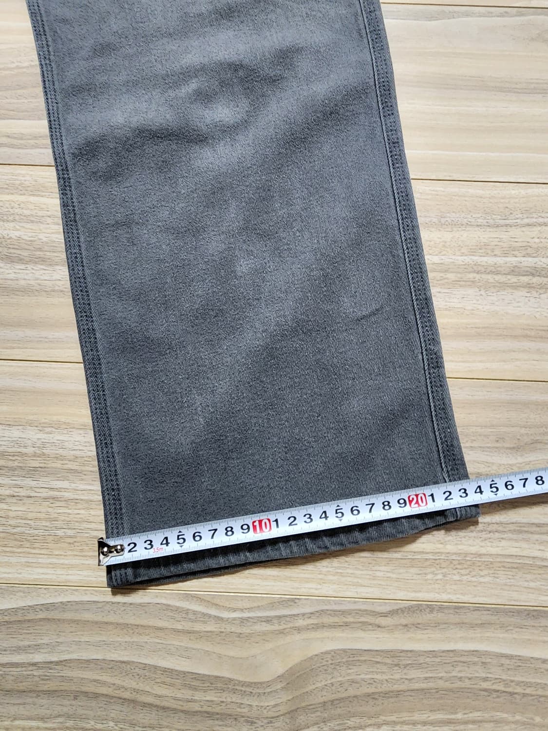 행텐히든밴딩카고스판데님팬츠청바지그레이 상품이미지5