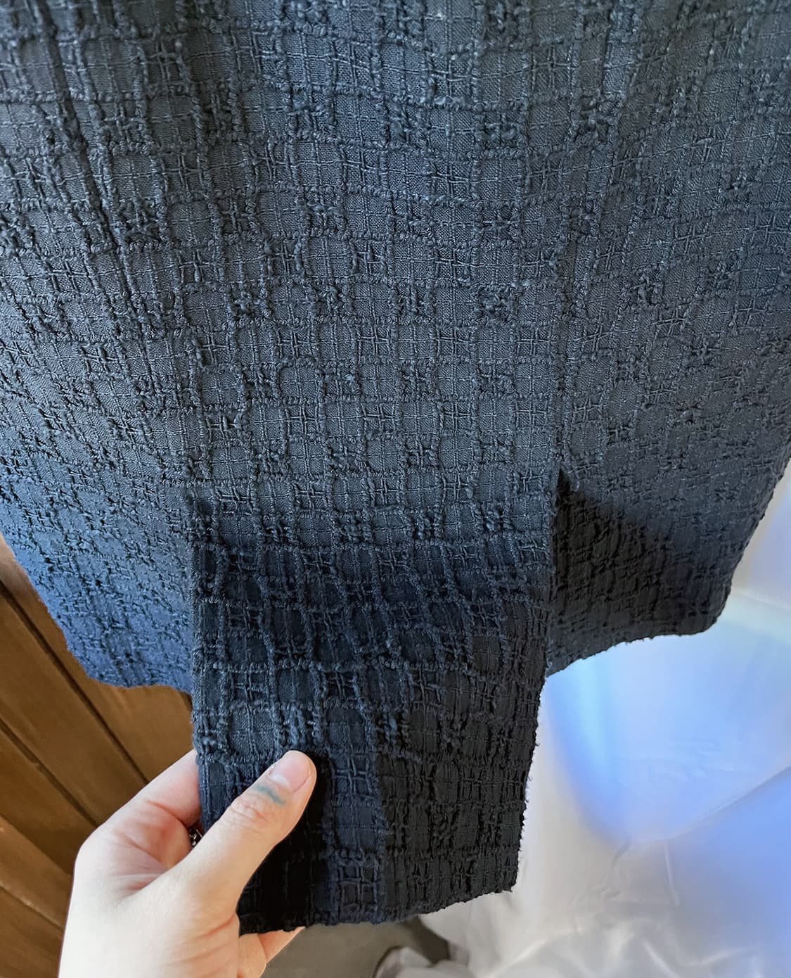 SALVATORE FERRAGAMO black tweed midi ski 상품이미지8