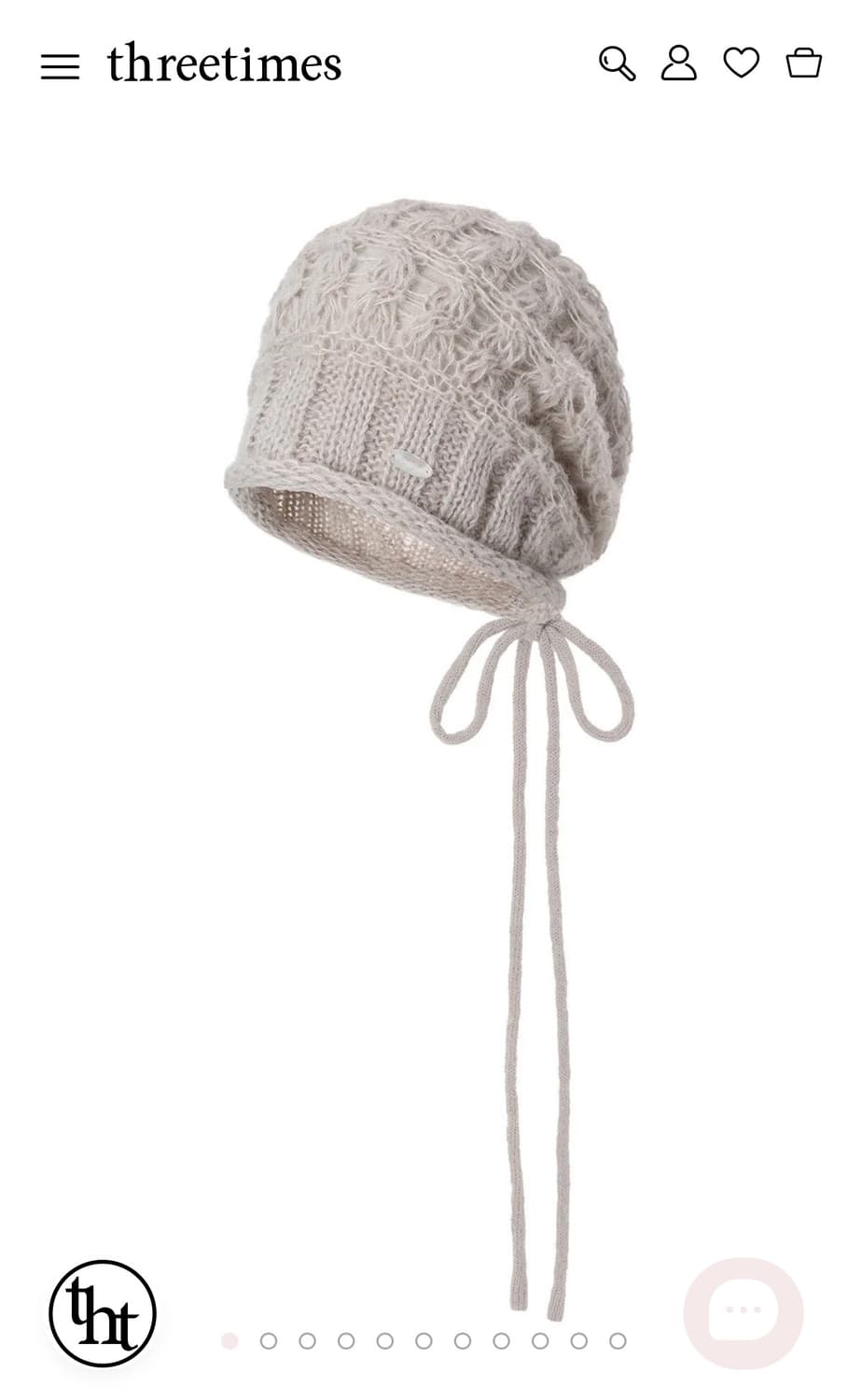 쓰리타임즈 멜로우 비니 베이지 상품이미지1