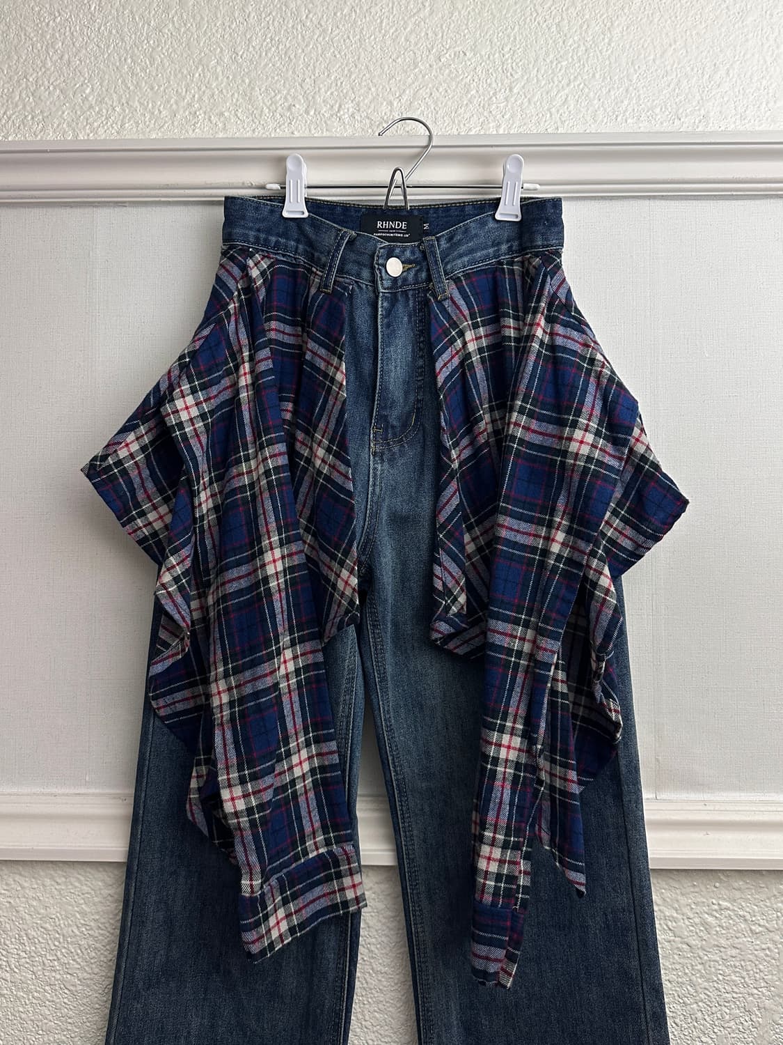 RHNDE 셔츠 레이어드 데님 팬츠 상품이미지8