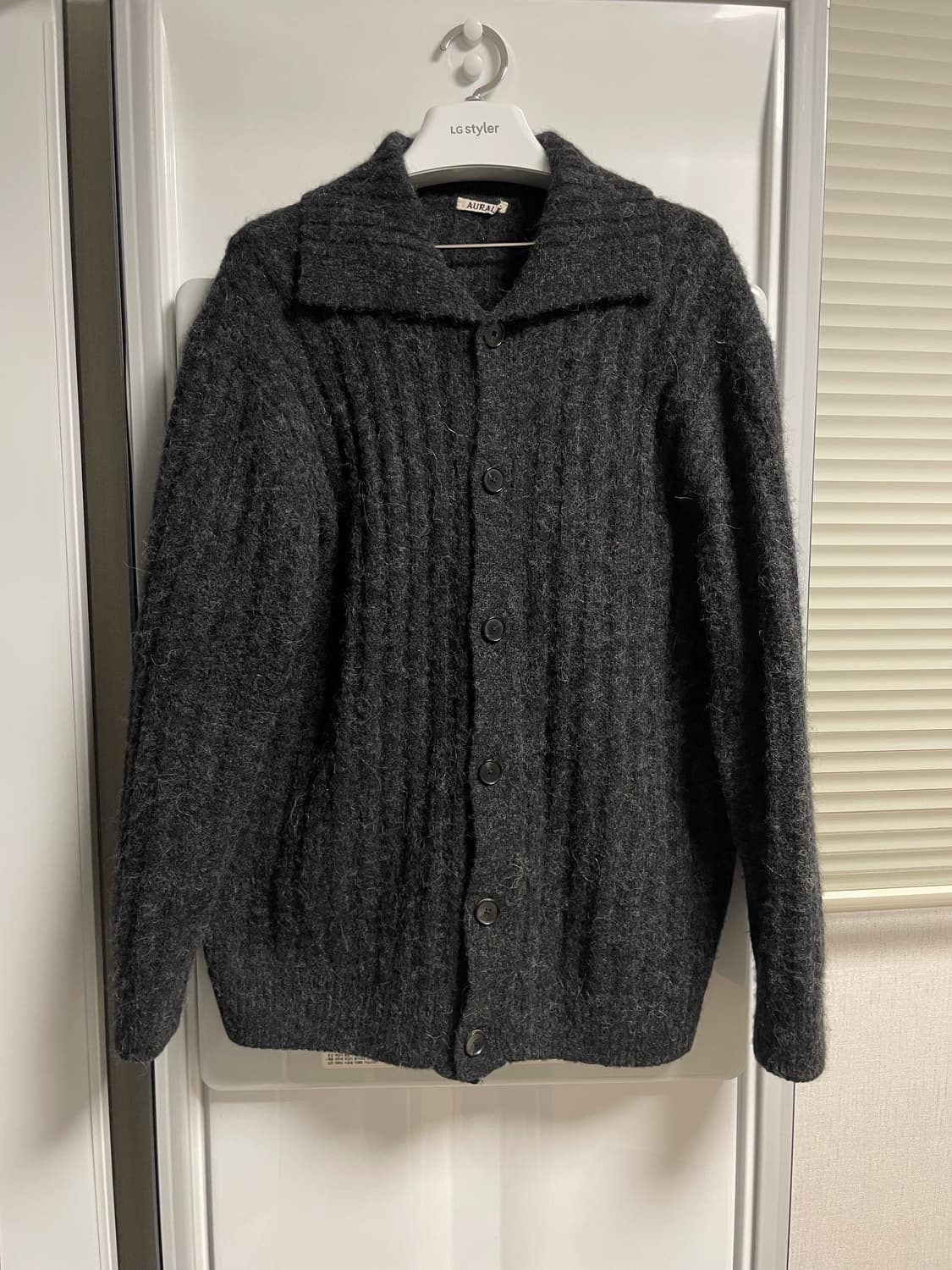 [5] 오라리 베이비 알파카 와이드 립 가디건 상품이미지1