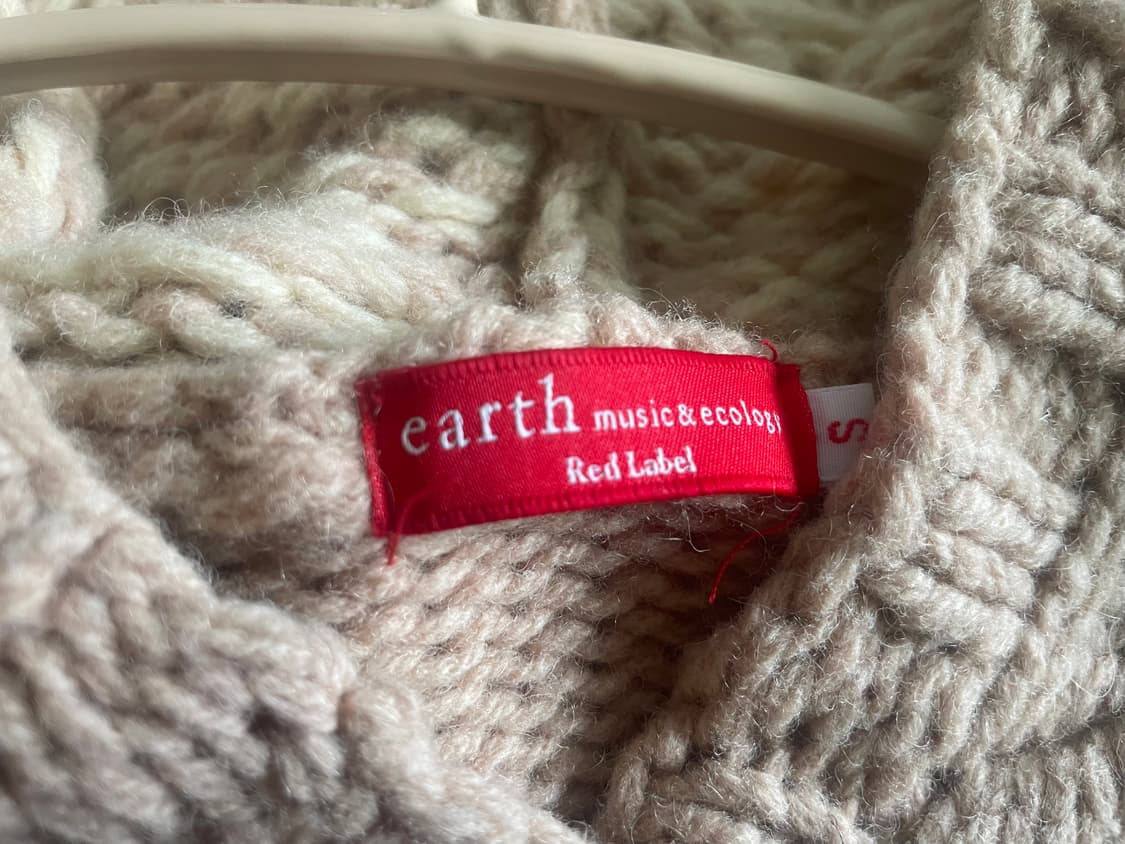 모리걸 리본 뜨개 베이지 니트 가디건🤎🎀 상품이미지2