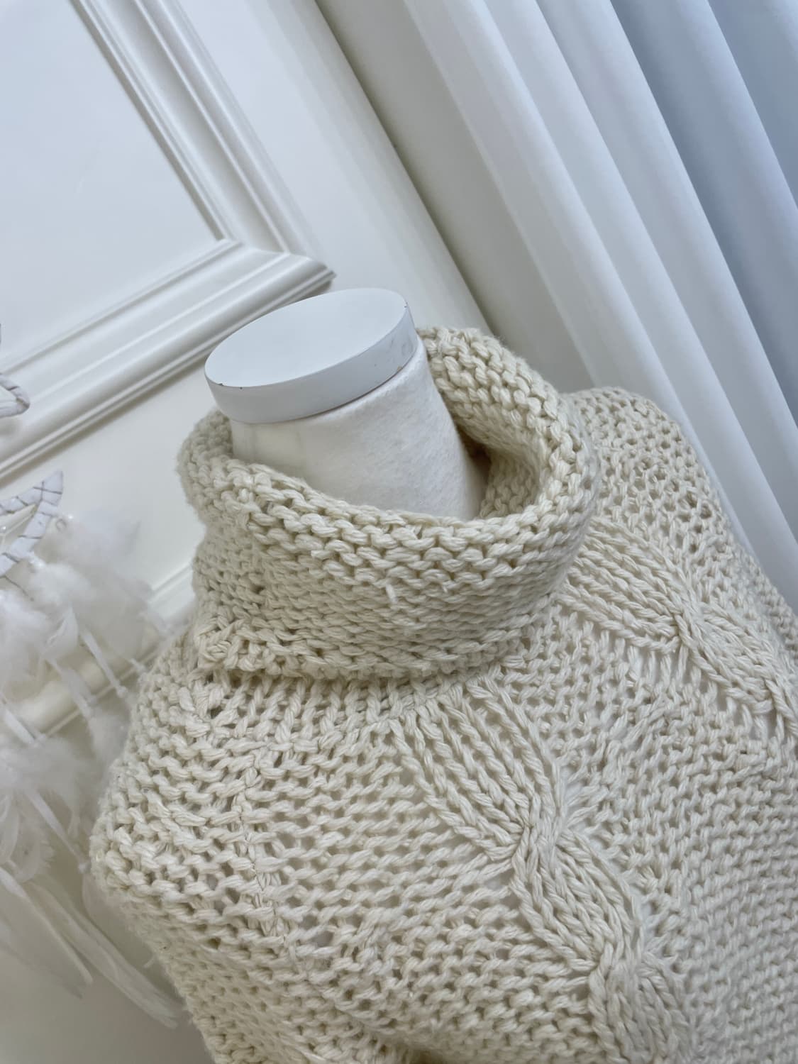 ivory twist turtle-neck sweater top 상품이미지7