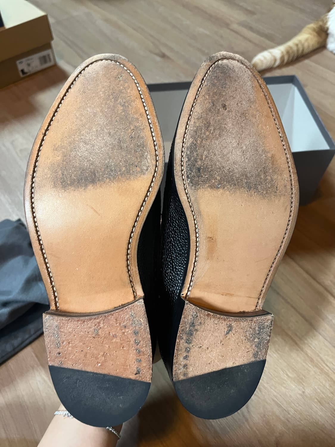 톰브라운 페블그레인 윙팁 슈즈 255mm 상품이미지6