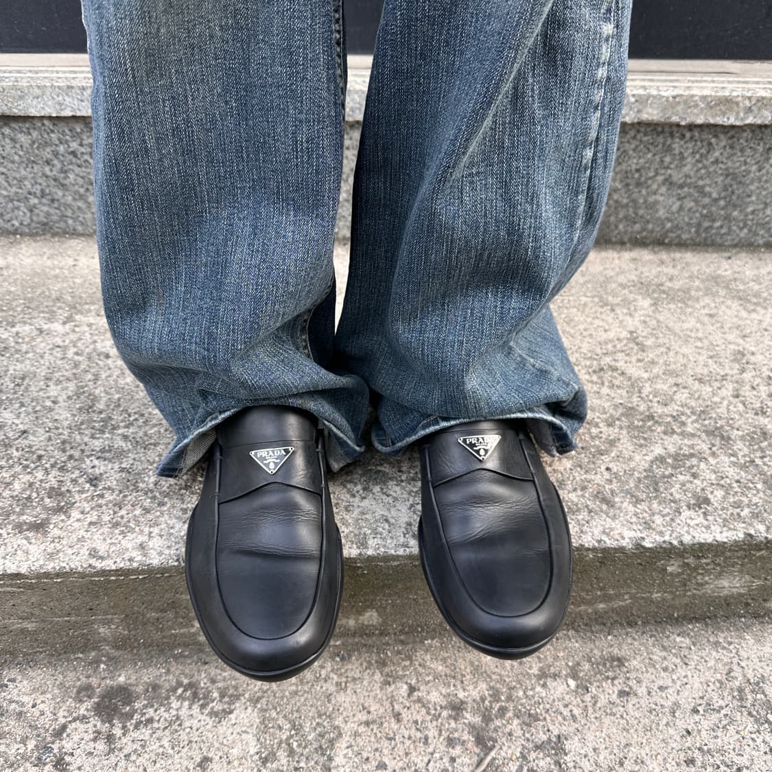 00s 빈티지 프라다 스포츠 로고 로퍼 상품이미지9