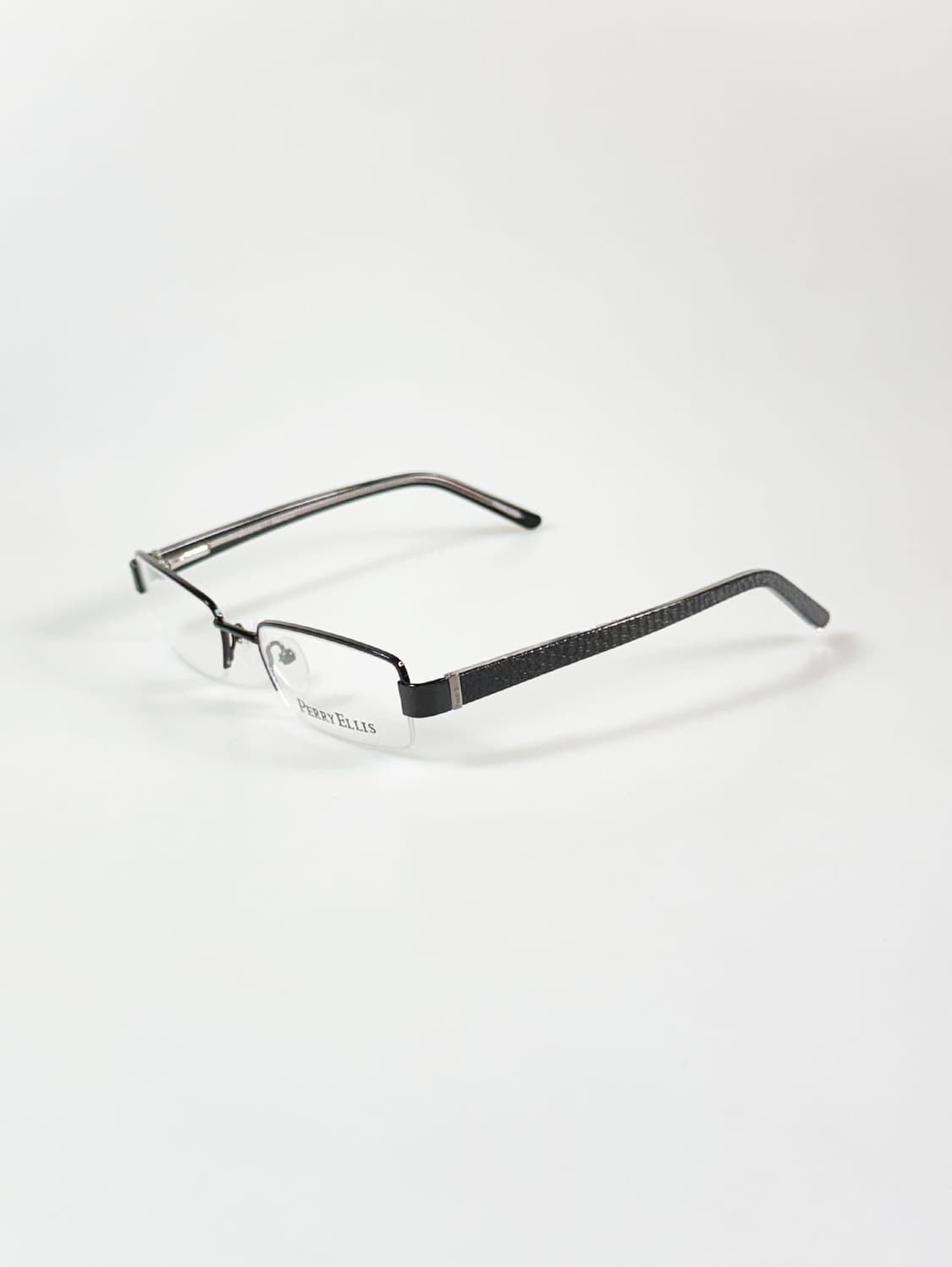 PERRY ELLIS 반무테 스퀘어 메탈 프레임 빈티지 안경 상품이미지3