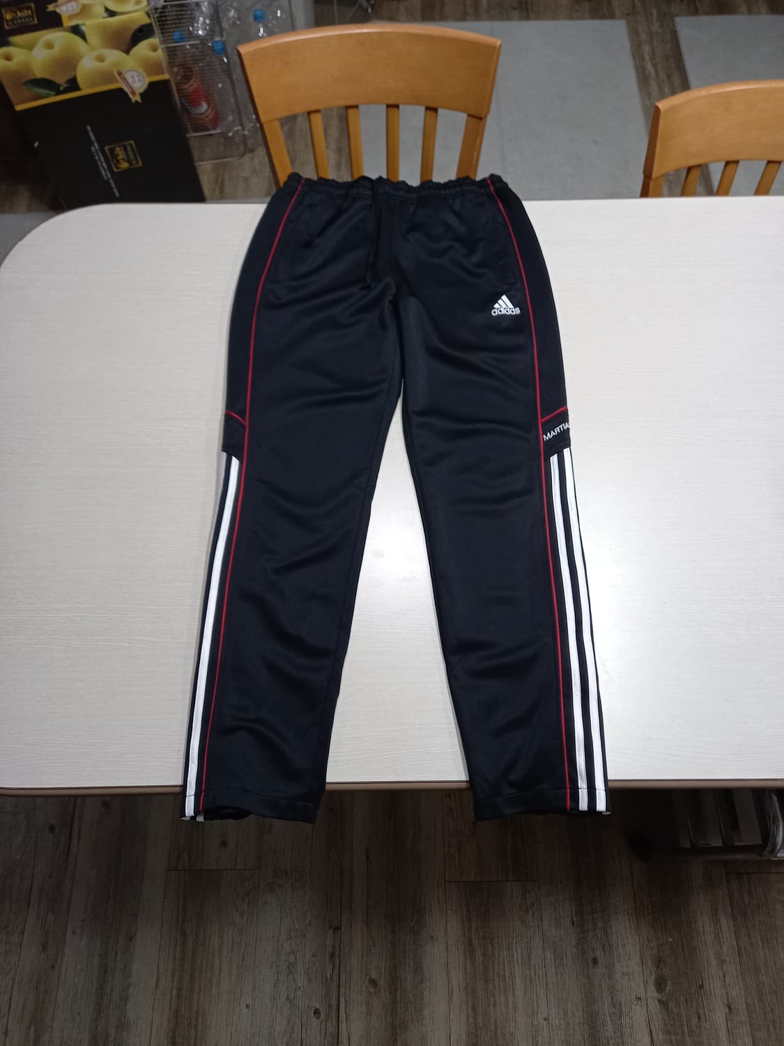 32 adidas 밴딩 스판 트레이닝하의 블랙 32-348 상품이미지1