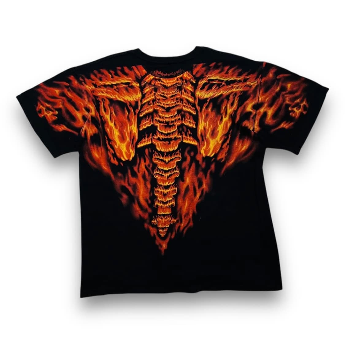 리퀴드 블루 2008s 플레임 스컬 아트 반팔 티셔츠 상품이미지3