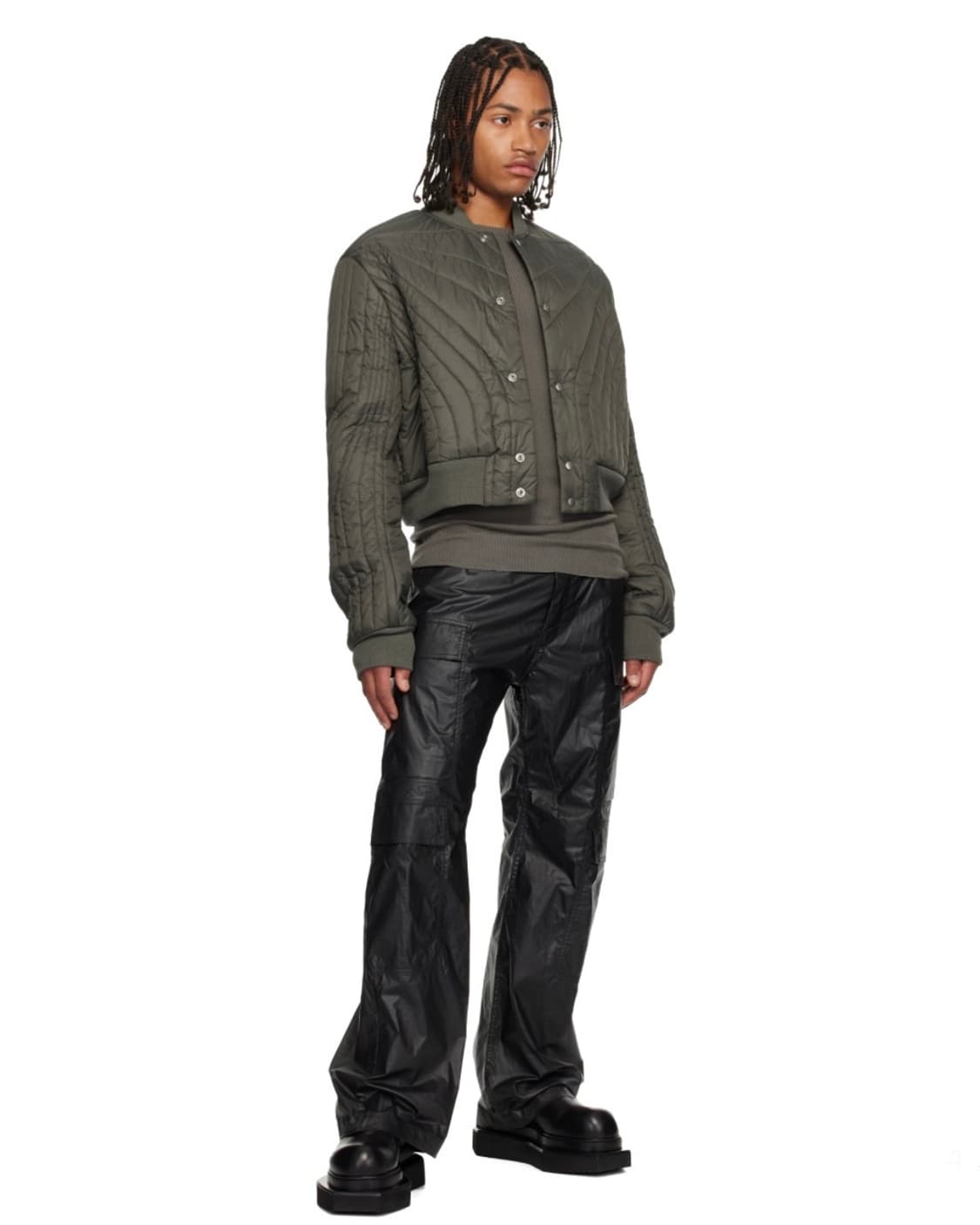 [33]릭오웬스 콘코르디안 더블 카고 팬츠/블랙 상품이미지4