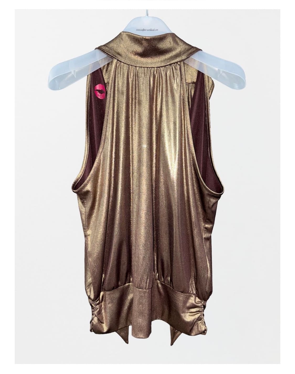 택o 스컬프터 Metallic High-Neck Halter top 상품이미지2