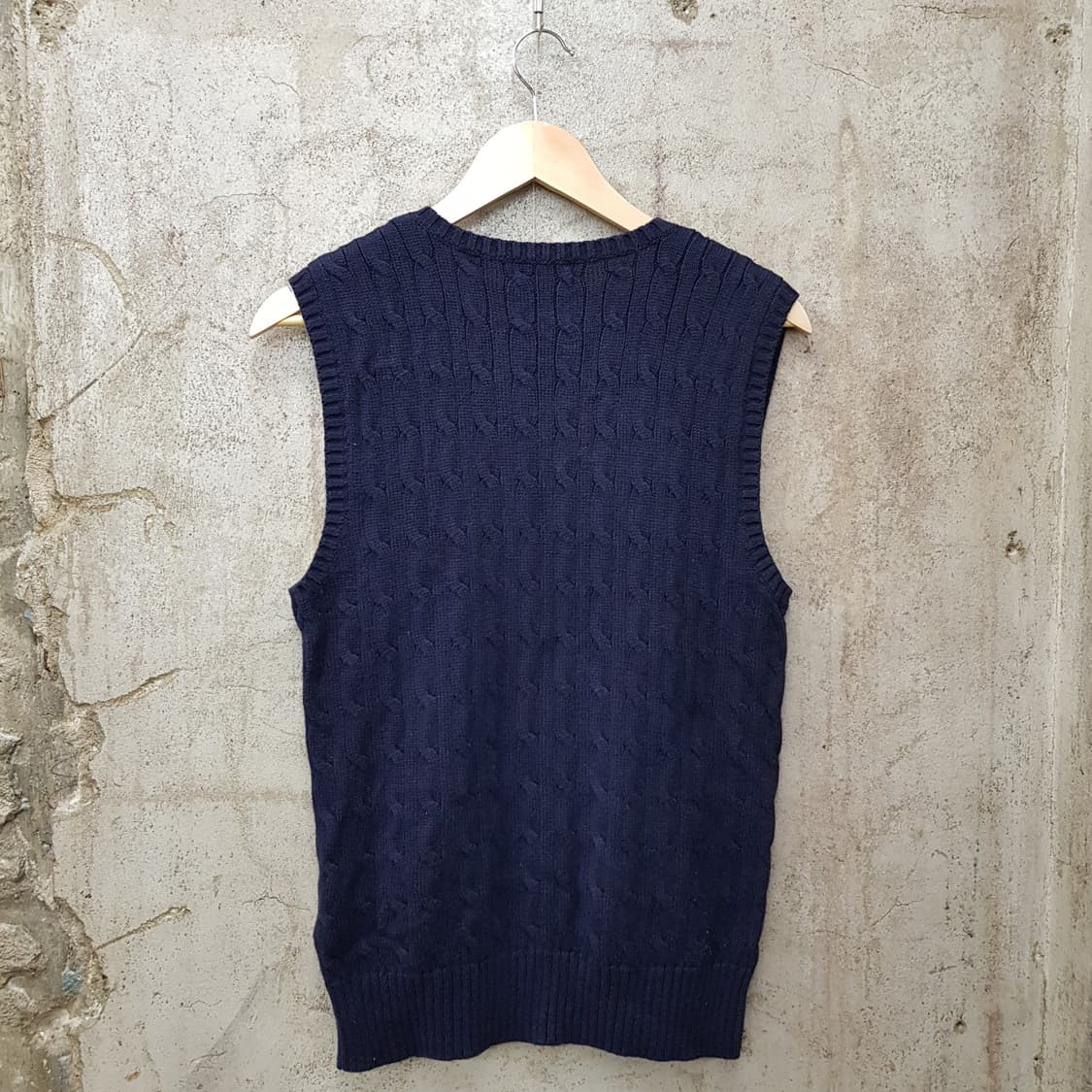 폴로 랄프로렌 꽈배기 니트 조끼 L사이즈  상품이미지2