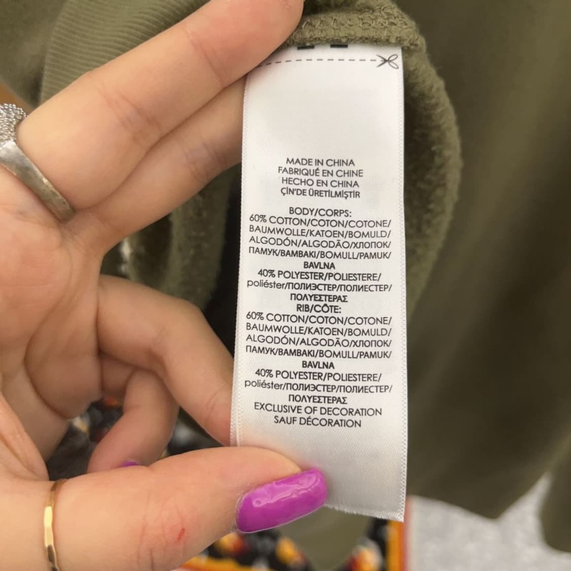 폴로 랄프로렌 올드스쿨 자수 올리브 카키 맨투맨 S C06607 상품이미지5