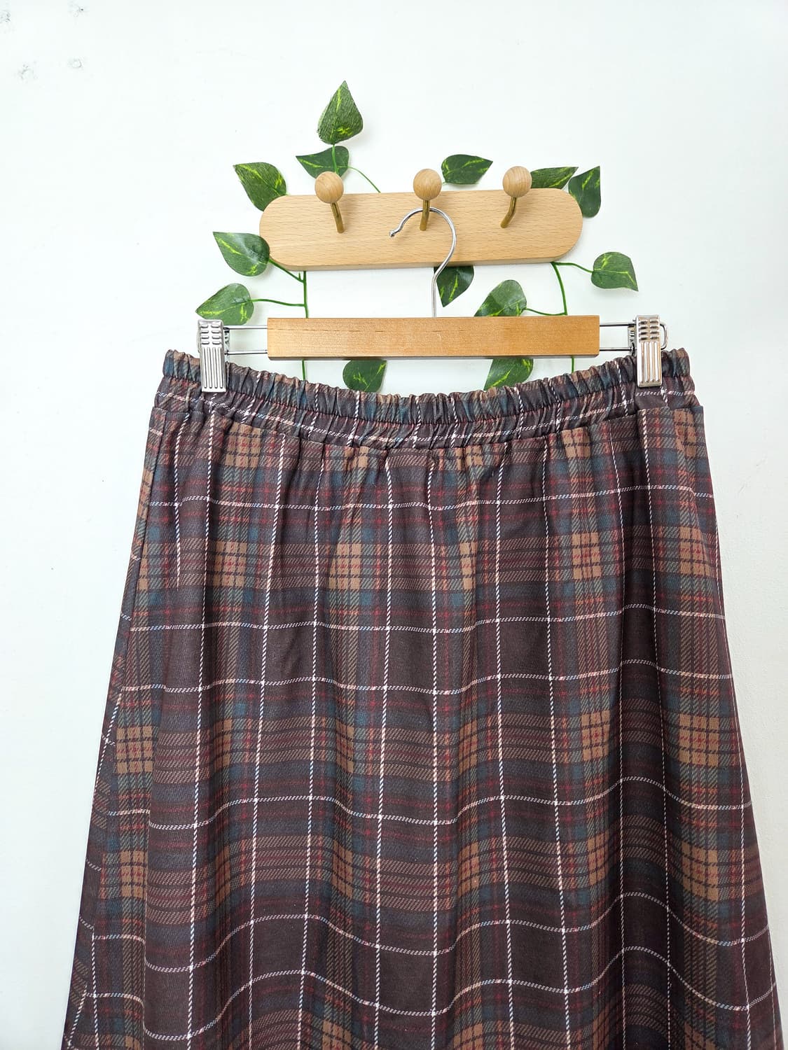 체크 롱스커트 [미사용품] 상품이미지2