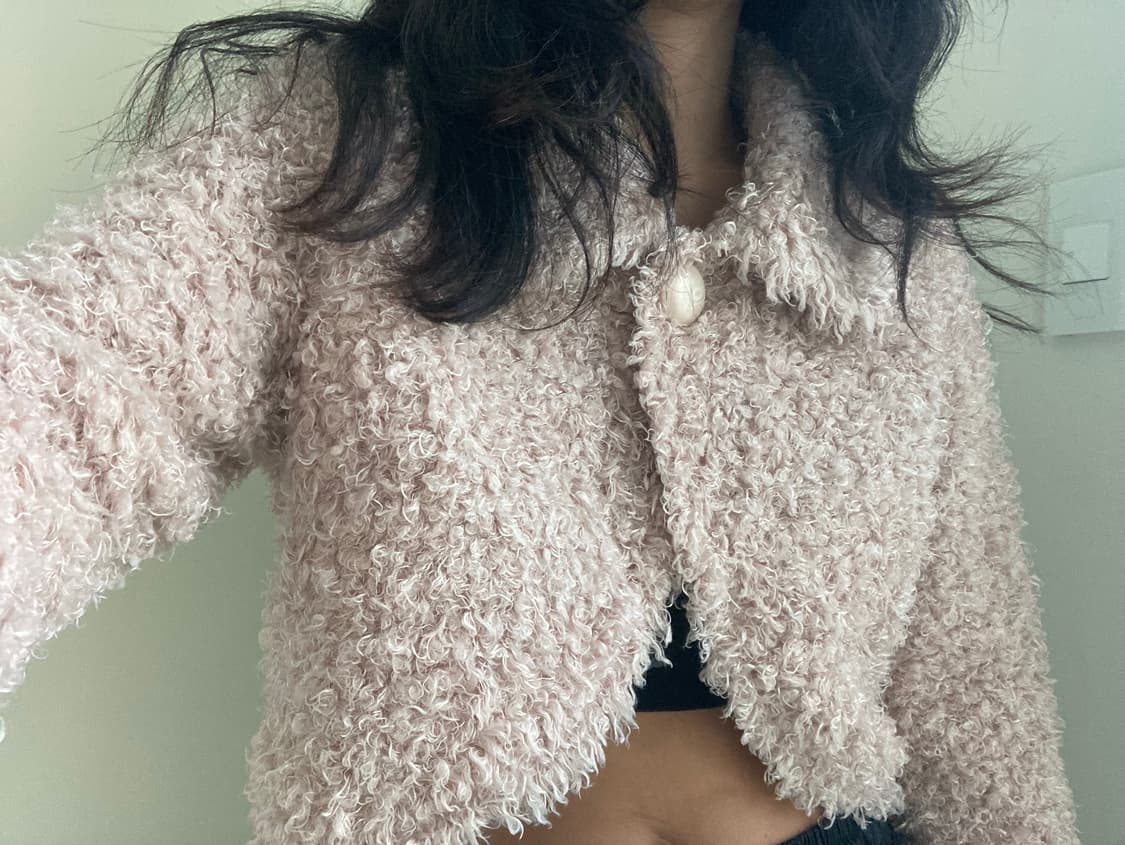 vintage crop fur jacket 상품이미지4