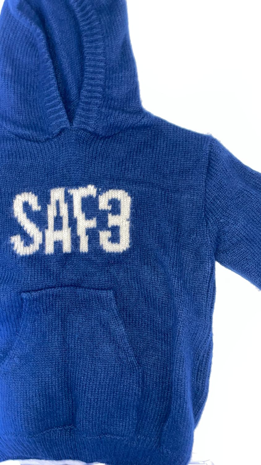 사파리스팟 1/2 레기온 모터스 클럽 니트 후디 블루 상품이미지5