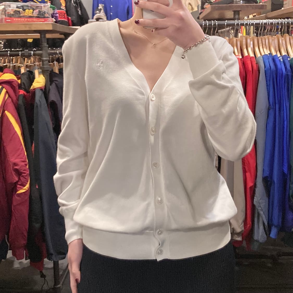 [IM] 폴로 랄프로렌 니트 가디건 화이트 상품이미지2