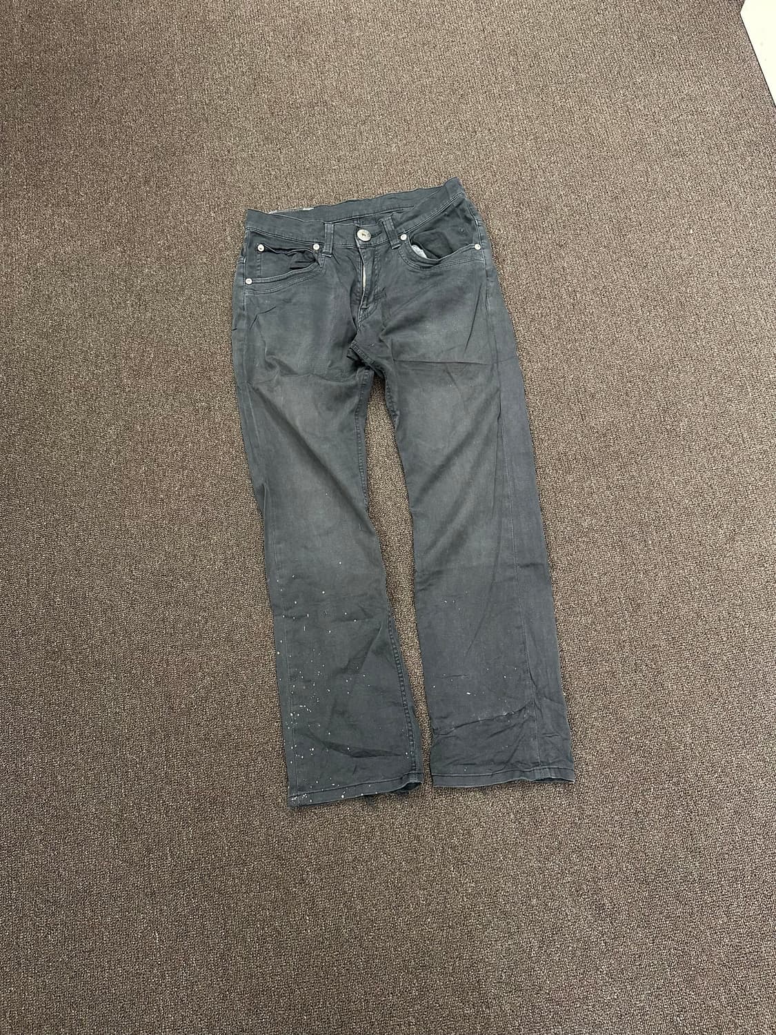 30)Lee 빈티지 지퍼 신치백 디테일 네이비 코튼 팬츠 상품이미지3