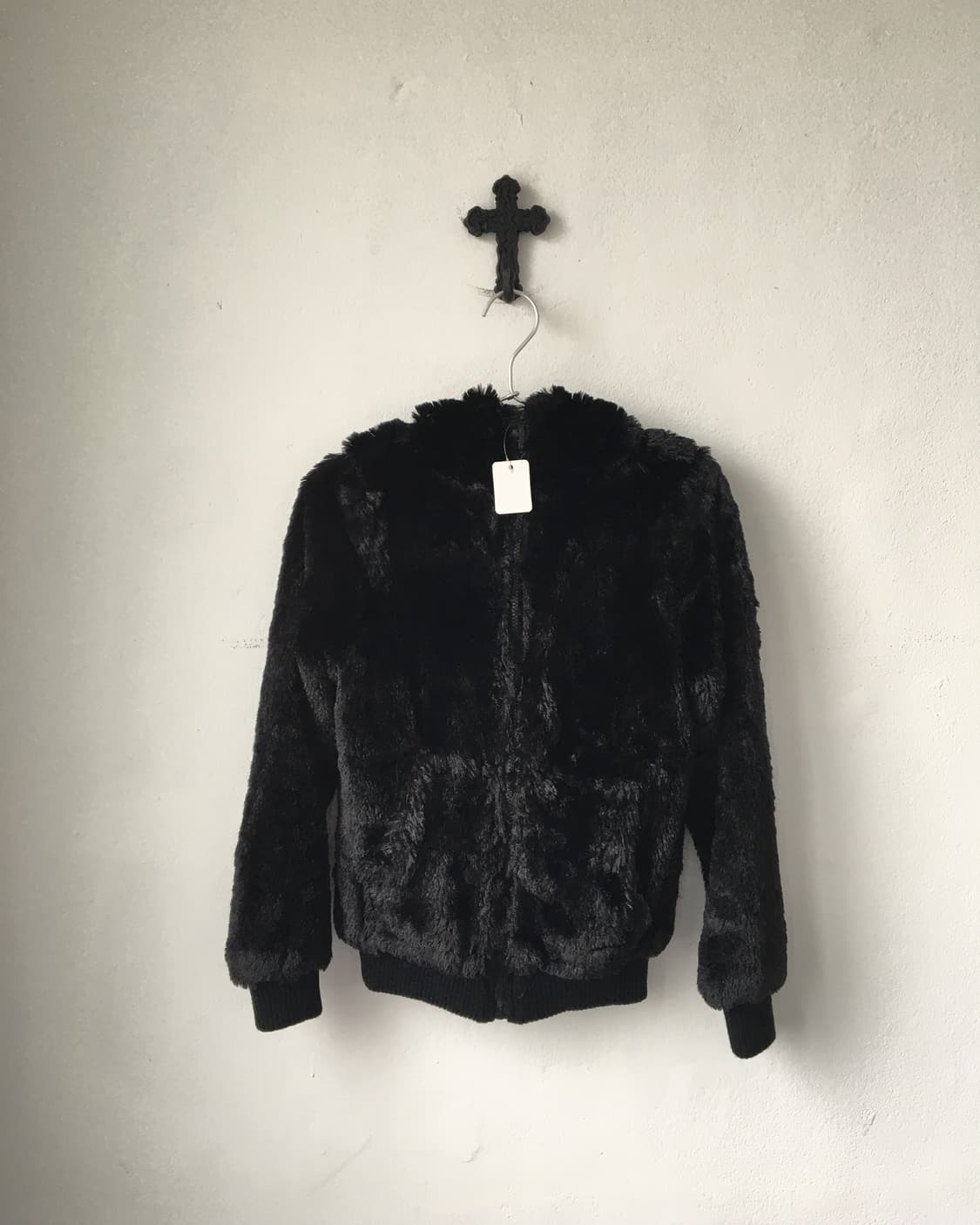 Fake fur hood zip up 상품이미지1