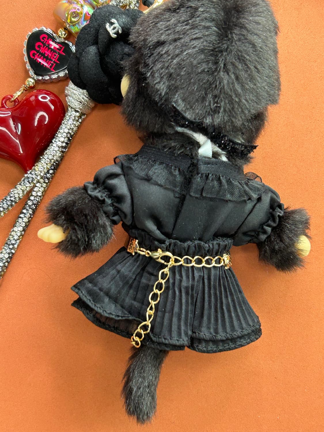 (69) ✨🖤정품몬치치커스텀_올블랙무드 레드하트포인트 상품이미지9