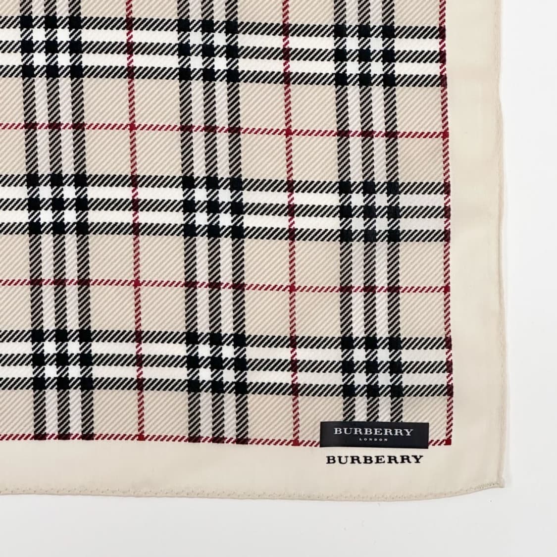 (새상품) burberry / 버버리 코튼 쁘띠스카프 손수건 상품이미지4